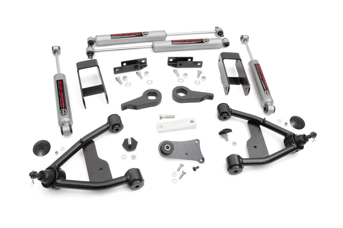 GMC Sonoma Suspension Lift Kit - Rough Country - 2.5 Inch, Nitrogen charged N3 shocks - '91-'04